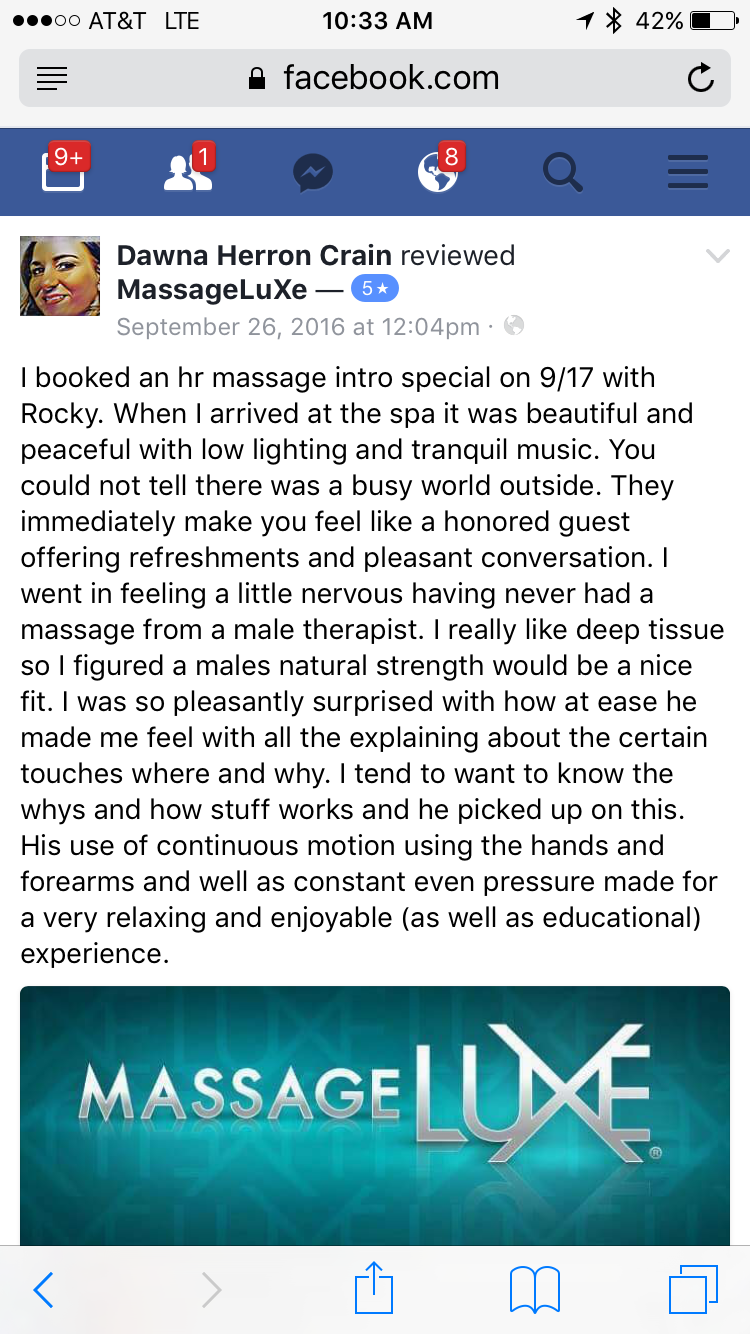 Rocky Carter LMT Review Dallas Massage Therapist Deep TissueSports Massage Best Massage DFW